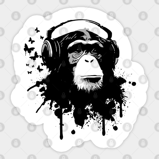 Monkey Business Classic Sticker by dyazagita